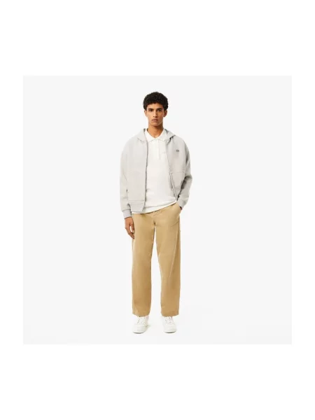 Gulerat scurt tricou Lacoste alb