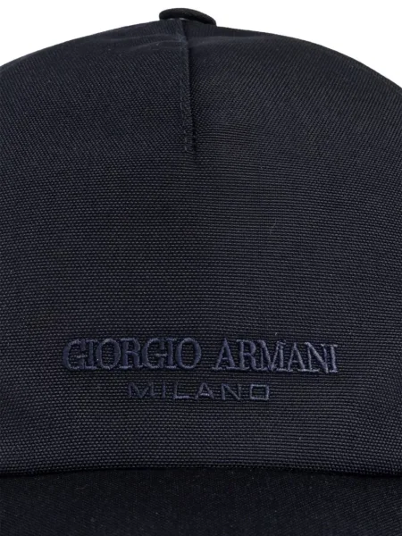 Șapcă Giorgio Armani cu autograf albastru