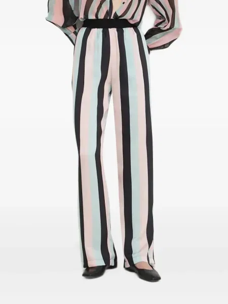 Pantaloni Silvian Heach cu dungi negru