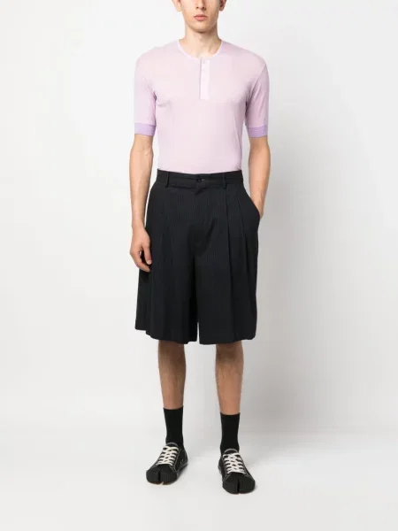 Krátké tričko Maison Margiela fialové