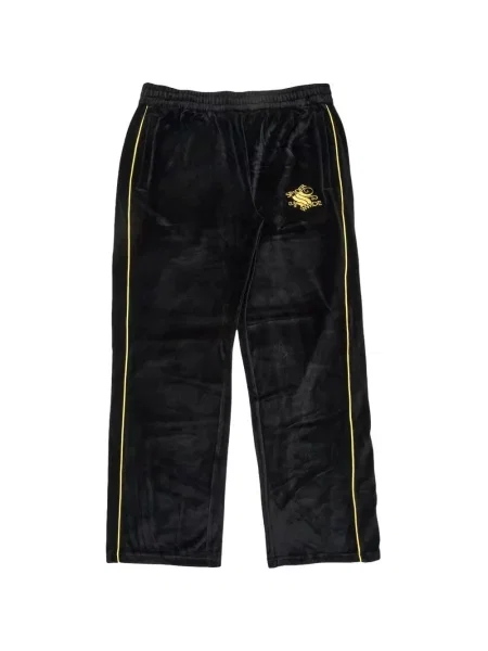 Pantaloni Sp5der din velur negru