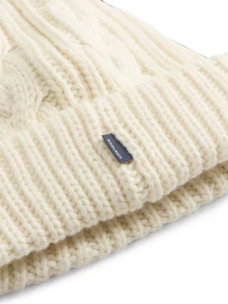 Căciulă Woolrich tricotate alb