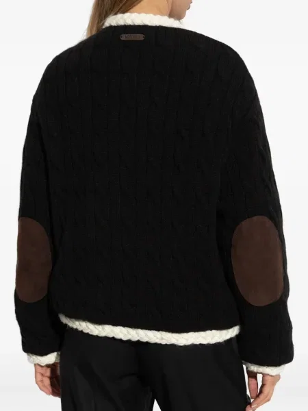 Geacă Moschino tricotate negru