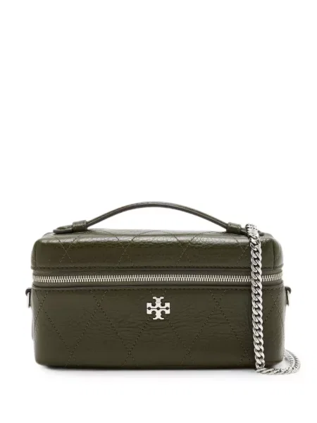 Matlasat geantă Tory Burch verde