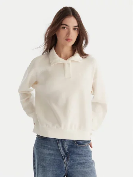 Roxy Світшот Rise & Vibe Sweet Fleece білий