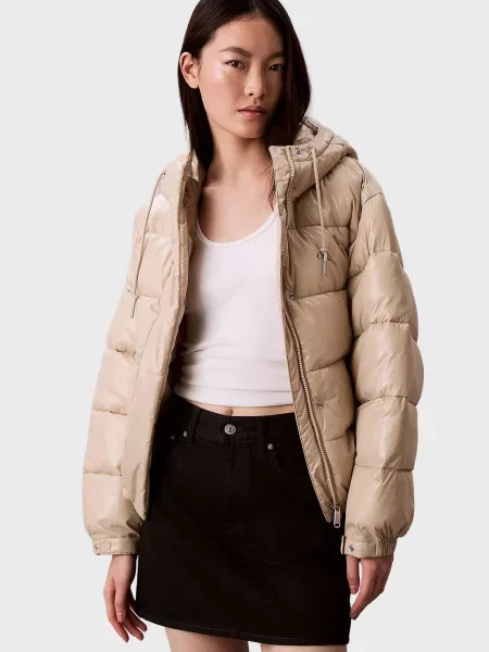 Джинсова куртка Calvin Klein Jeans бежева