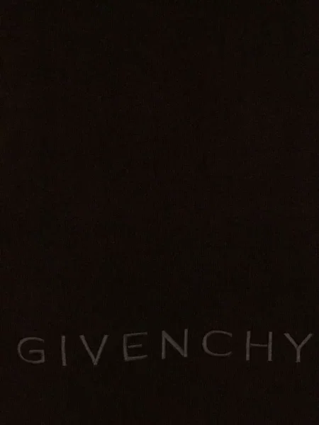 Fular Givenchy cu broderie de lână maro