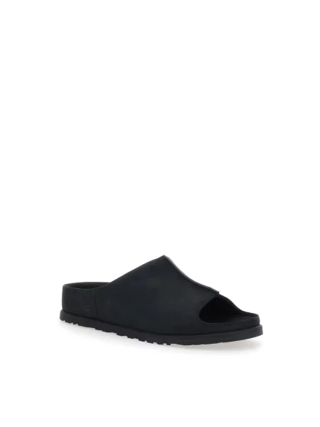 Klapki Ugg skórzane czarne