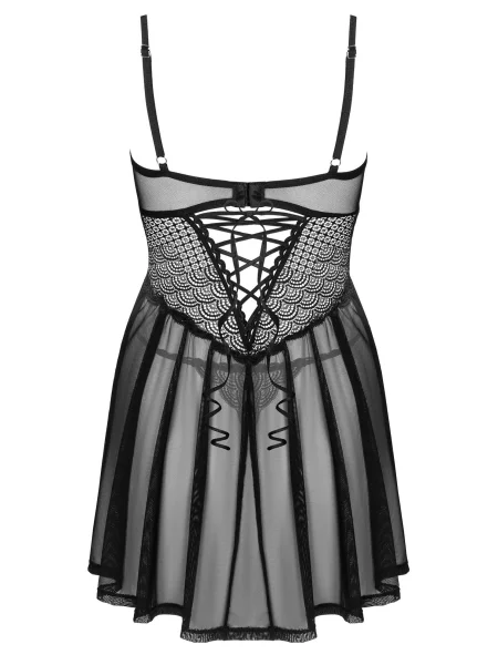 Комплект: бэби-долл и трусики Комплект_Obsessive_Chemeris_babydoll чорний