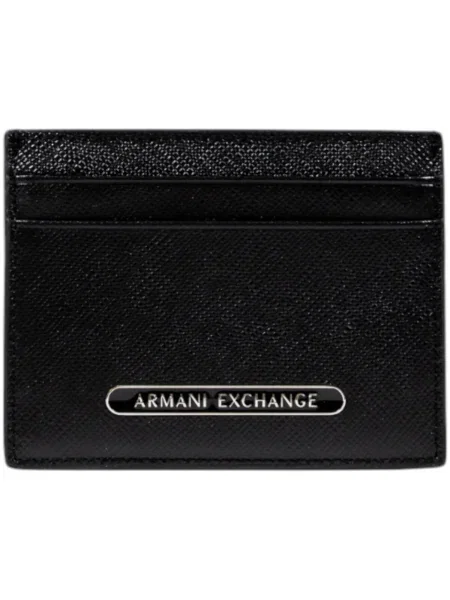 Kožená peňaženka Eax čierna