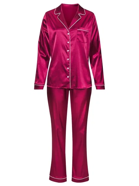 S.Oliver Pijama mov zmeură alb