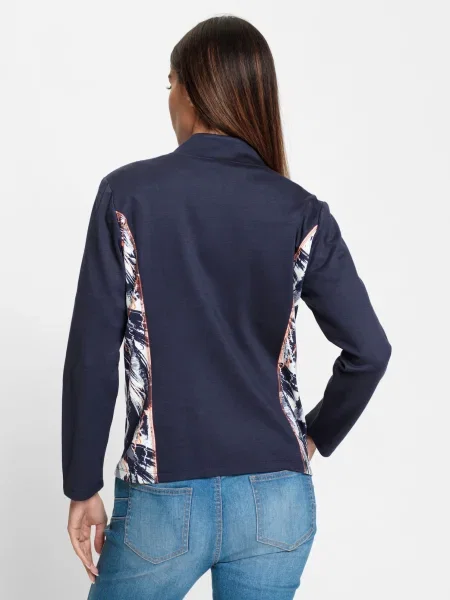 Heine Geacă de primăvară-toamnă albastru marin / portocaliu alb