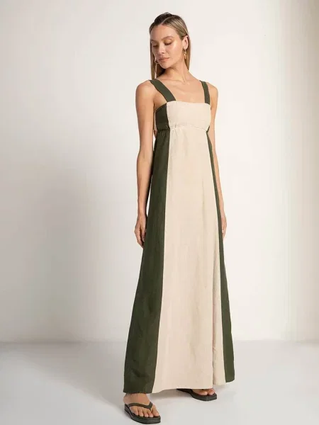 Летний женский сарафан из льна