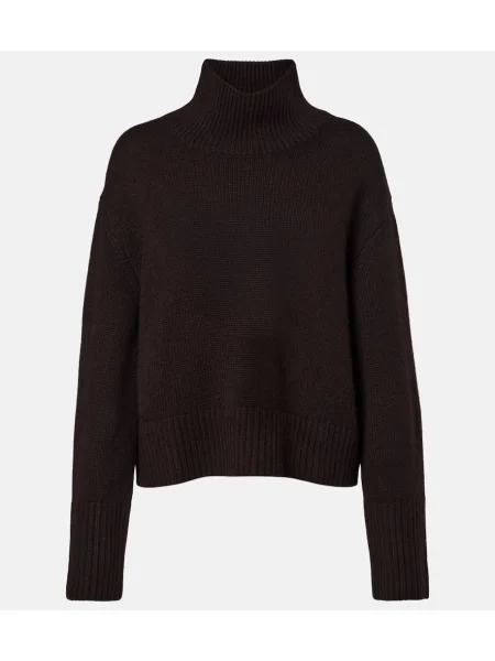 Heláncă Lisa Yang din cașmir maro