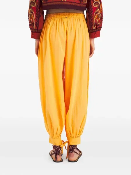 Pantaloni Antik Batik cu cordon portocaliu