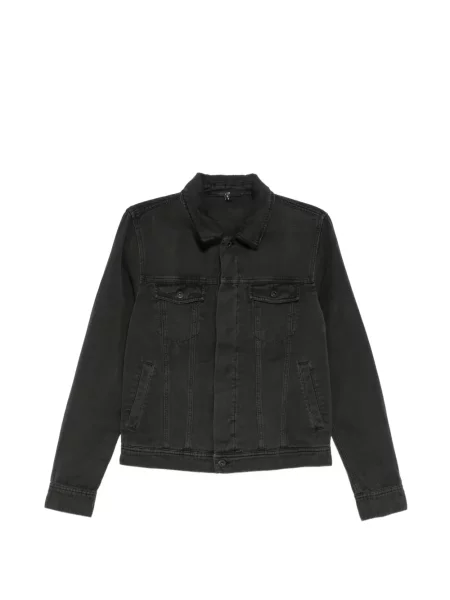 Geacă James Perse din țesătură twill negru