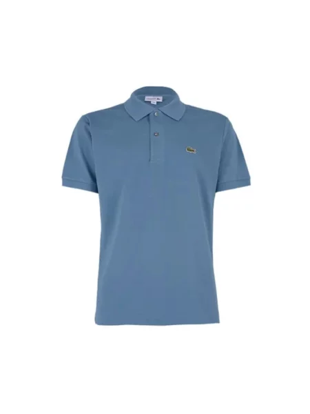 Lacoste koszulka polo Mężczyźni jednolity 4 niebieski