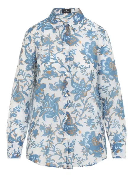 Cămașă Etro cu model floral cu imagine alb