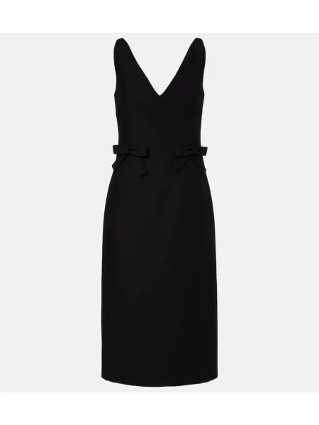 Rochie Valentino cu funde din crep negru