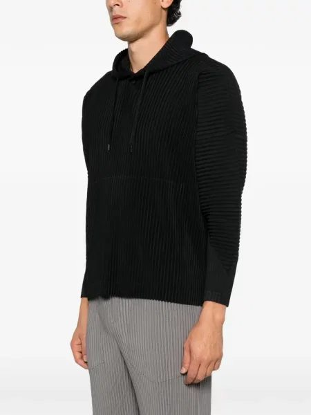 Majica s kapuljačom Homme Plissé Issey Miyake crna