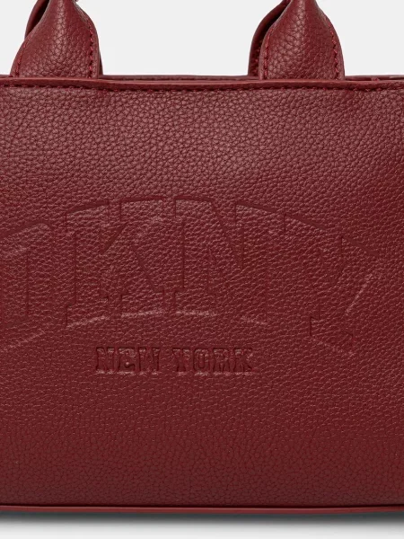 DKNY torebka z imitacji skóry brązowa