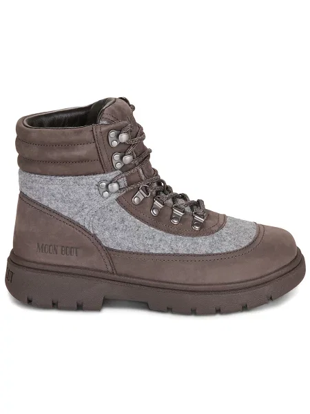 Moon Boot obuv pánska MB COMBAT BOOT FELT hnedá