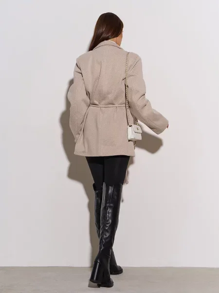 Піджак ISSA Plus кашемір бежевий