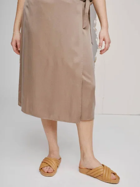 A LOT LESS Fustă Ayla taupe gri