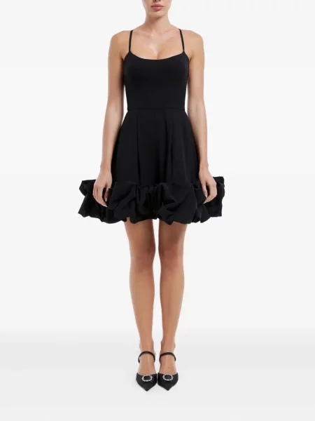 Rochie mini Post Meridiem cu spatele deschis de costum negru