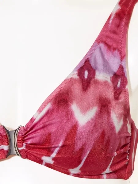 Charmline Bralette Bikini Ikat Energy pink biały