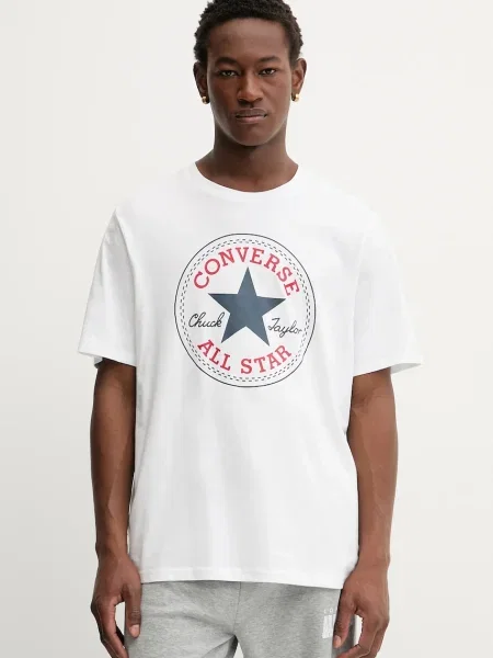 Тениска Converse с принт бяло