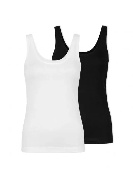 SNOCKS Top črna bela