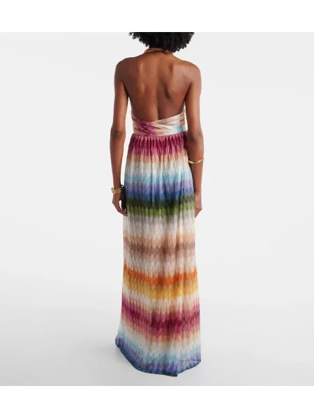 Rochie maxi Missoni cu gât halter