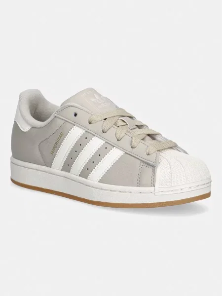 Usnjene superge adidas Originals Superstar II bež