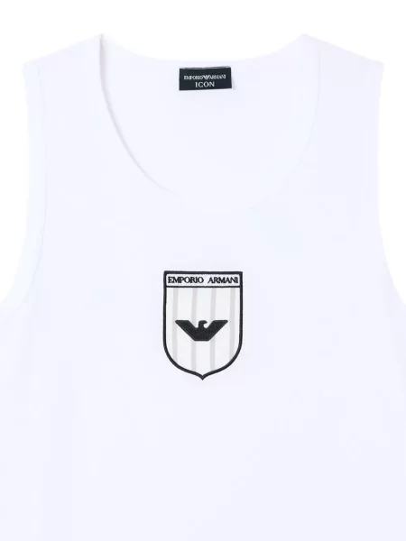 Cămașă Emporio Armani cu autograf alb