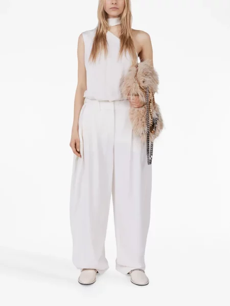 Halenka Stella Mccartney na jedno rameno bílá