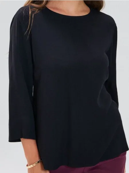 Блузка з рукавом чорний