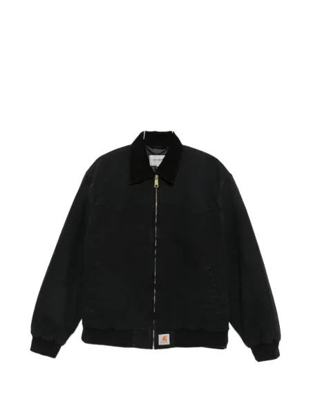Gulerat geacă Carhartt Wip de catifea cord negru