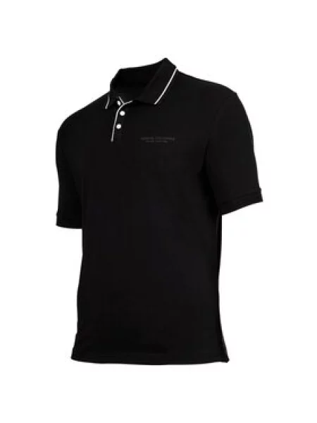 Armani Exchange Polo majica Comfort Fit črna