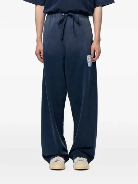 Pantaloni Maison Mihara Yasuhiro zdrențuiți albastru