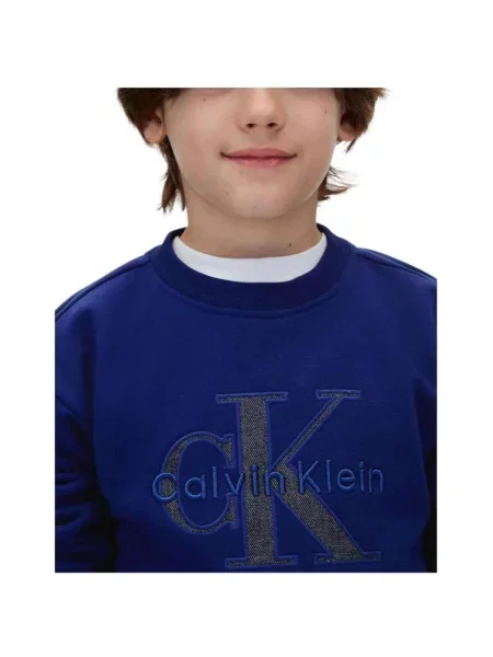 Geacă de blugi copii Calvin Klein Jeans albastru