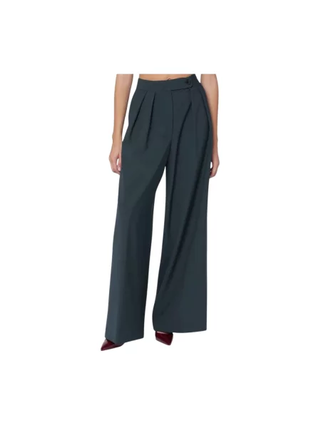 Spodnie Dries Van Noten wełniane zielone