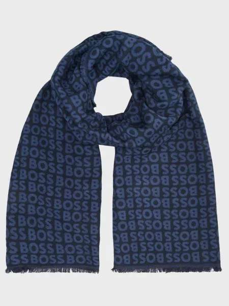 Шарф Boss синий