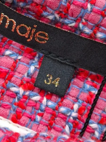 Fusta mini Maje din tweed roz