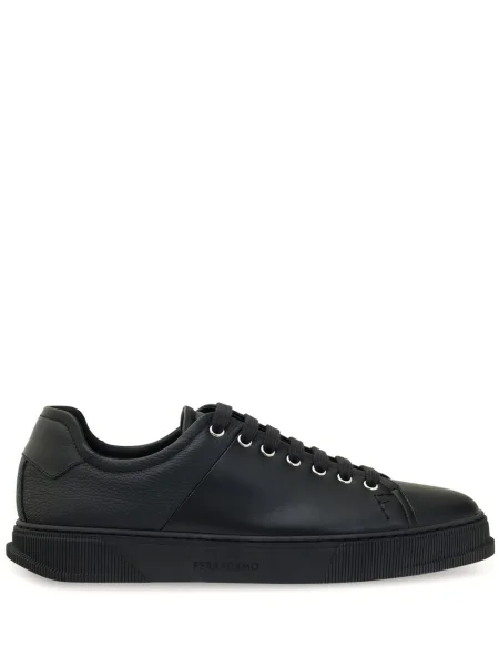 Sneakerși Ferragamo din piele negru