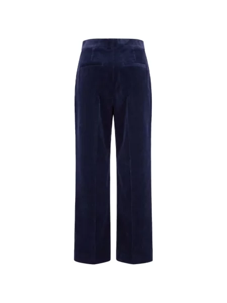 Pantaloni Jil Sander de catifea albastru