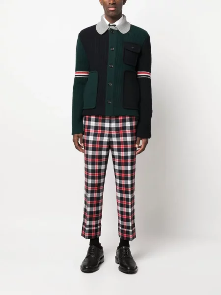 Cardigan Thom Browne de lână verde
