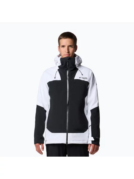 Мъжко скиорско яке Columbia Cirque Bowl white/black бяло