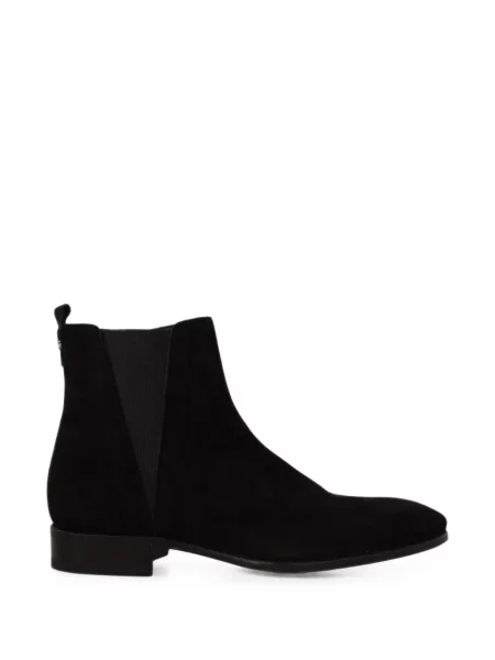 Botine chelsea Dolce & Gabbana din piele de căprioară negru