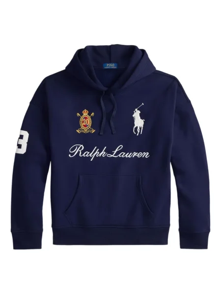 Șapcă Polo Ralph Lauren cu broderie din țesătură twill în carouri albastru
